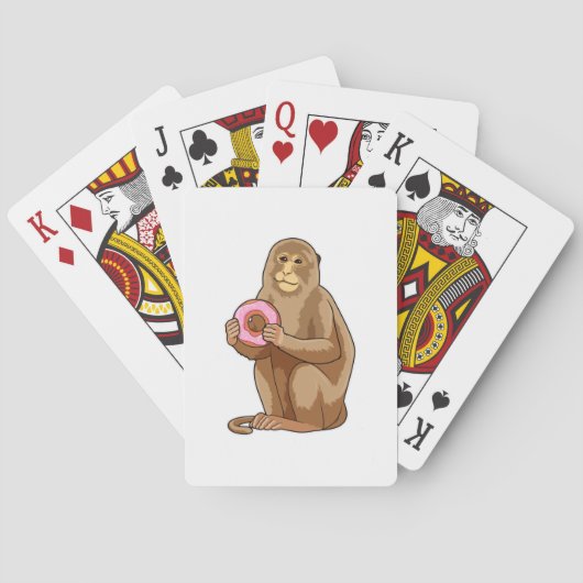 Jeu De Cartes Singe avec Donut (dos)