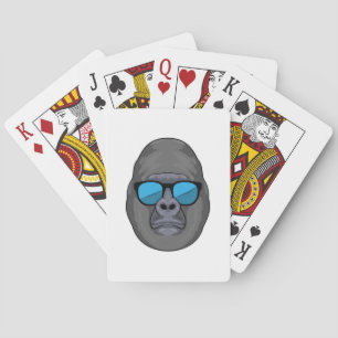 Jeu De Cartes Singe avec lunettes de soleil