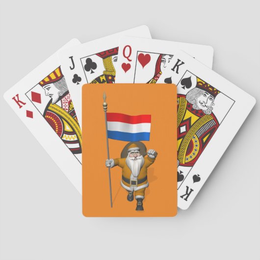 Jeu De Cartes Sinterklaas Avec Ensigne De Pays-Bas (dos)