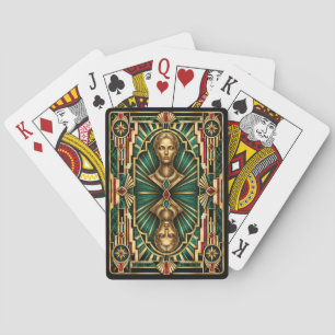 Jeu De Cartes Sirène, Art Déco Mythique