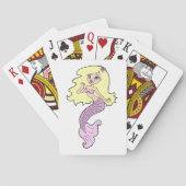 Jeu De Cartes Sirène Avec Cheveux Jaune (dos)