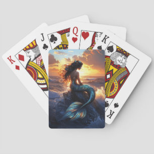Jeu De Cartes Sirène du coucher de soleil