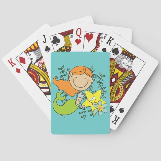 Jeu De Cartes Sirène rousse (dos)