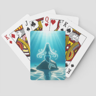 Jeu De Cartes Sirène sous-marine éclairée