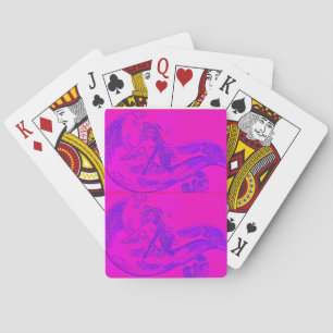 Jeu De Cartes sirènes roses jouant aux cartes