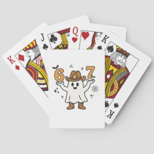 Jeu De Cartes Six sept Éffrayant Halloween Sport 67 Mème Mason