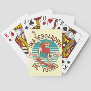 Jeu De Cartes Skateboard Skateboard Live Fast