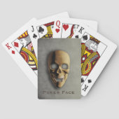 Jeu De Cartes Skeleton éffrayant Skeleton Nom personnalisé Hallo (dos)