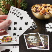 JEU DE CARTES SKELETON, GOTH GENTLEMAN SKULL, DEAD LEAF SOCIETE (In Situ)
