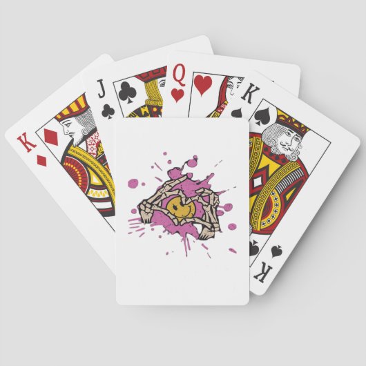 Jeu De Cartes Skeleton Hand Heart Show Classic (dos)