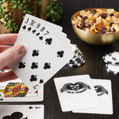 Jeu De Cartes Skeleton Hands Skull, Halloween Design Pour Backgr (In Situ)