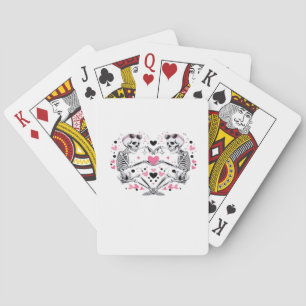 Jeu De Cartes Skeleton Heart Mains Classique Viral
