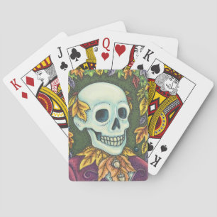 JEU DE CARTES SKELETON PORTRAIT, HALLOWEEN SKULL DECK CARDS