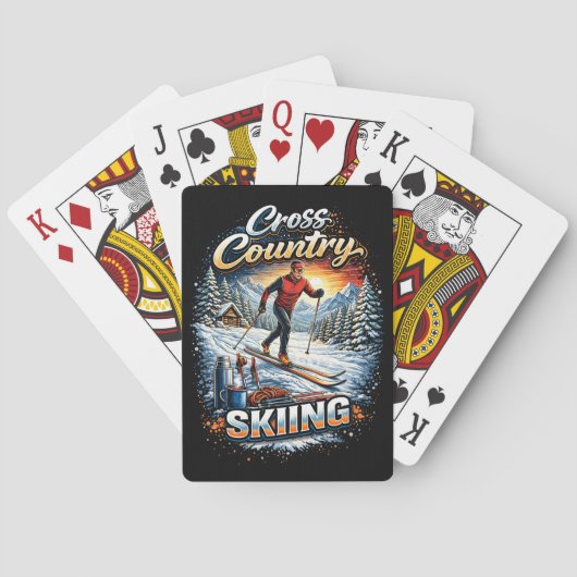 Jeu De Cartes Ski de fond (dos)