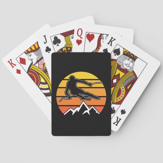 Jeu De Cartes Ski rétroactif (dos)