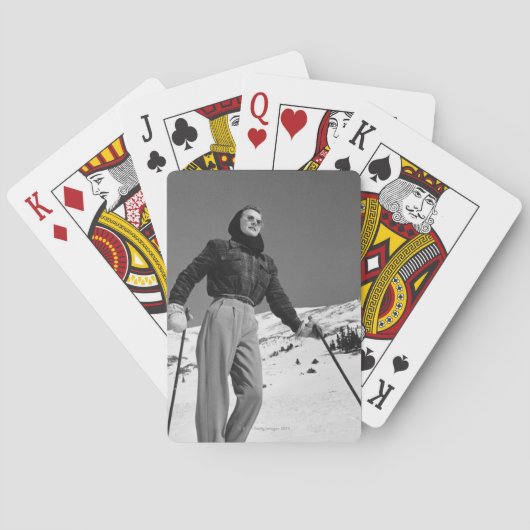 Jeu De Cartes Skier femme (dos)
