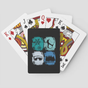 Jeu De Cartes Skieurs Ski Sports d'hiver