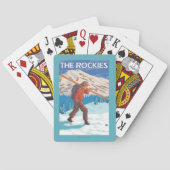 Jeu De Cartes Skis de transport de neige de skieur - les (dos)