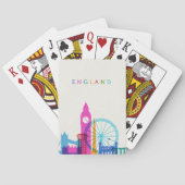 Jeu De Cartes Skyline d'Angleterre (dos)