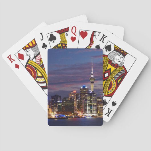 Jeu De Cartes Skyline d'Auckland City (dos)