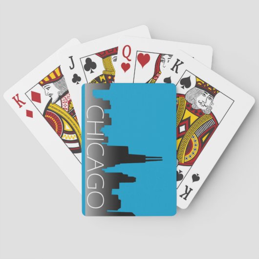 Jeu De Cartes Skyline de Chicago (dos)