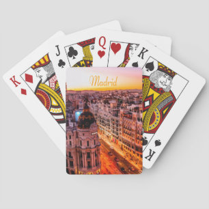 Jeu De Cartes Skyline de Madrid Capitol City