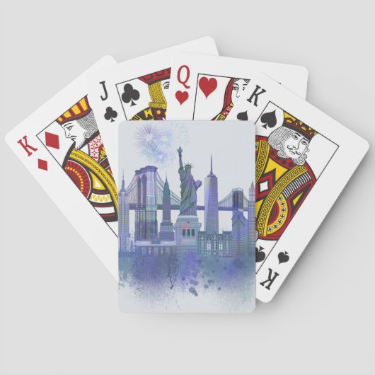 Jeu De Cartes Skyline de New York (dos)