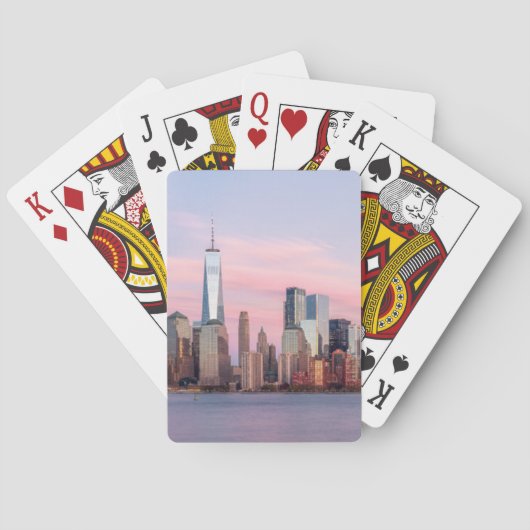 Jeu De Cartes Skyline du soir de New York (dos)
