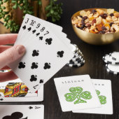 Jeu De Cartes Slainte Celtic Design Shamrock Saint Patrick's Day (In Situ)