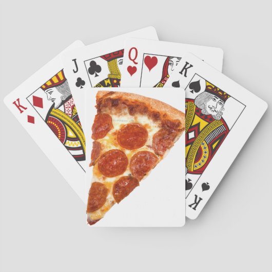 Jeu De Cartes SlipperyJoe's classique pepperoni pizza tranche fo (dos)