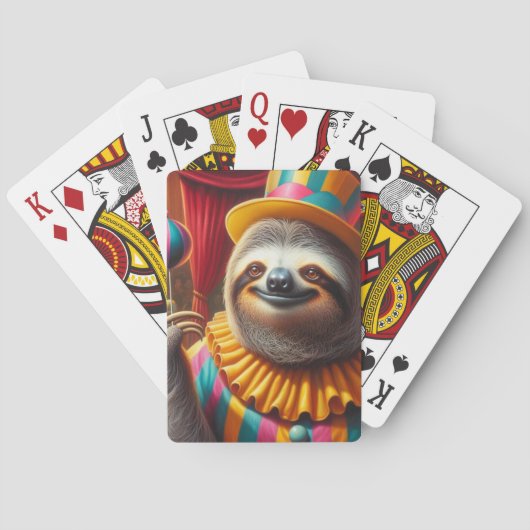Jeu De Cartes Sloth Clown (dos)