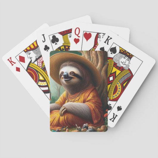 Jeu De Cartes Sloth Grand-mère (dos)