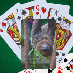 Jeu De Cartes Sloth Hanging Out Edinburgh Zoo Card