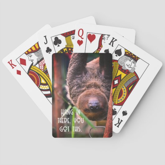 Jeu De Cartes Sloth Hanging Out Funny Deck De (dos)