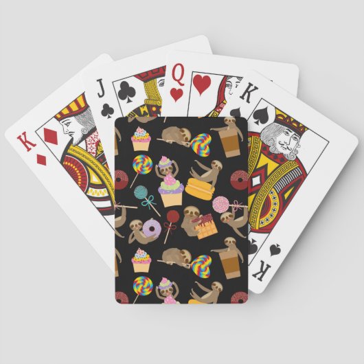 Jeu De Cartes Sloth Sweet Traitements Motif (dos)