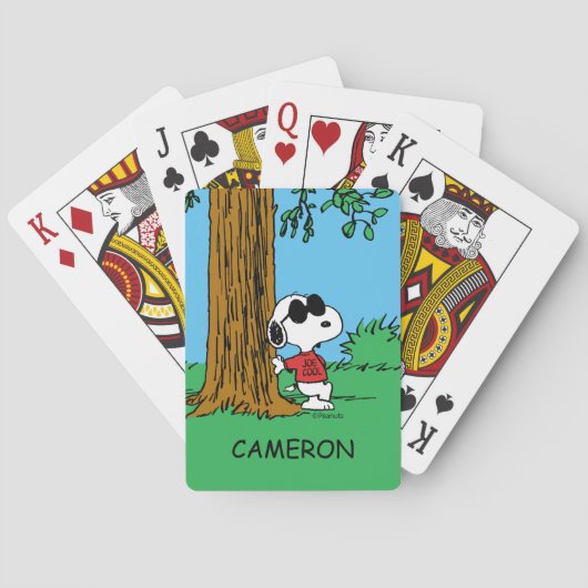 Jeu De Cartes Snoopy "Joe Cool" Debout Cartes de jeu (dos)