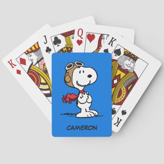 Jeu De Cartes Snoopy L'As Volant Jouer Des Cartes (dos)