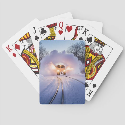 Jeu De Cartes Snowburst Express: Winter Train Playing Cards (dos)