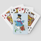 Jeu De Cartes Snowflakes Poinsettia (dos)