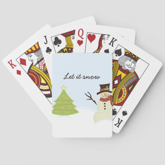 Jeu De Cartes Snowman (dos)