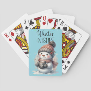 Jeu De Cartes Snowman d'hiver