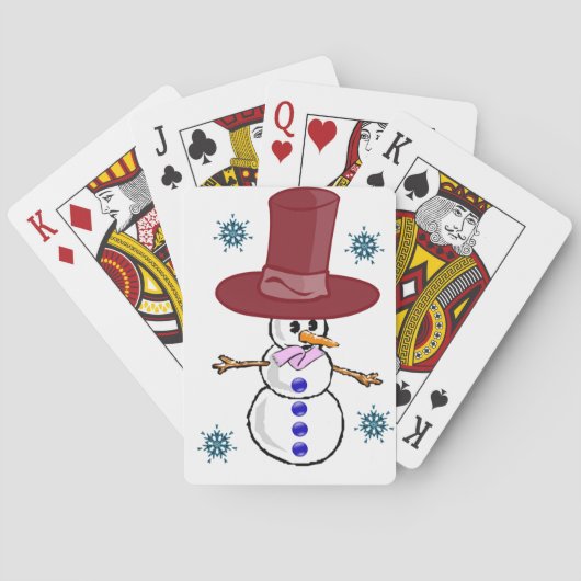 Jeu De Cartes Snowman Jouer à la carte Deck (dos)