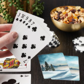 Jeu De Cartes Snowy pine (In Situ)