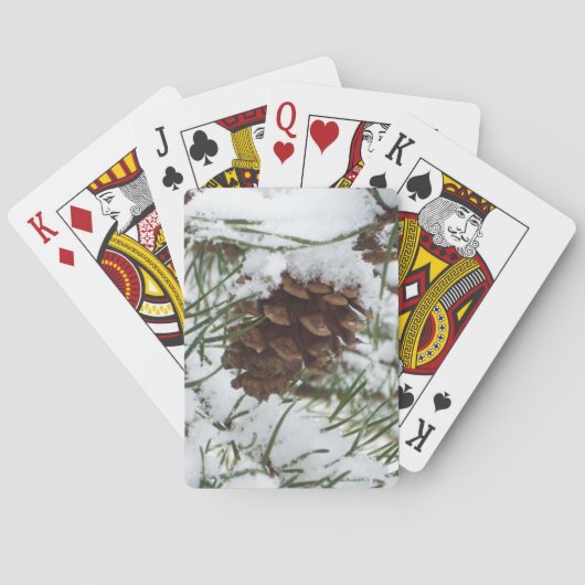 Jeu De Cartes Snowy Pine Cone I (dos)
