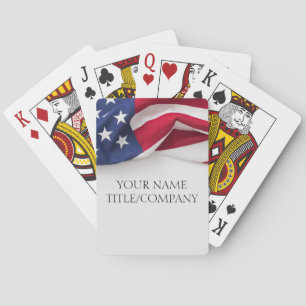Jeu De Cartes Société de drapeau américain 