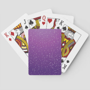 Jeu De Cartes Soda au raisin avec fond d'art à bulles minuscules