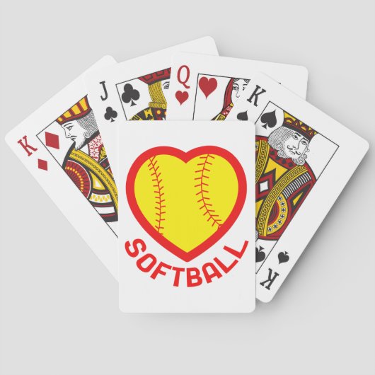 Jeu De Cartes Softball Heart (dos)