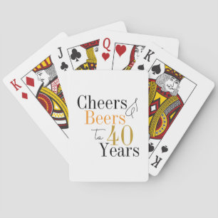 Jeu De Cartes Soirée d'anniversaire 40e Soirée au minimum de biè