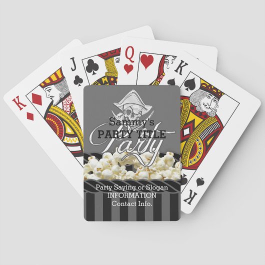 Jeu De Cartes Soirée de la Journée du Pirate (dos)