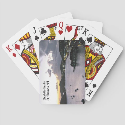 Jeu De Cartes Soirée sur Charlotte Amalie, St Thomas VI (dos)